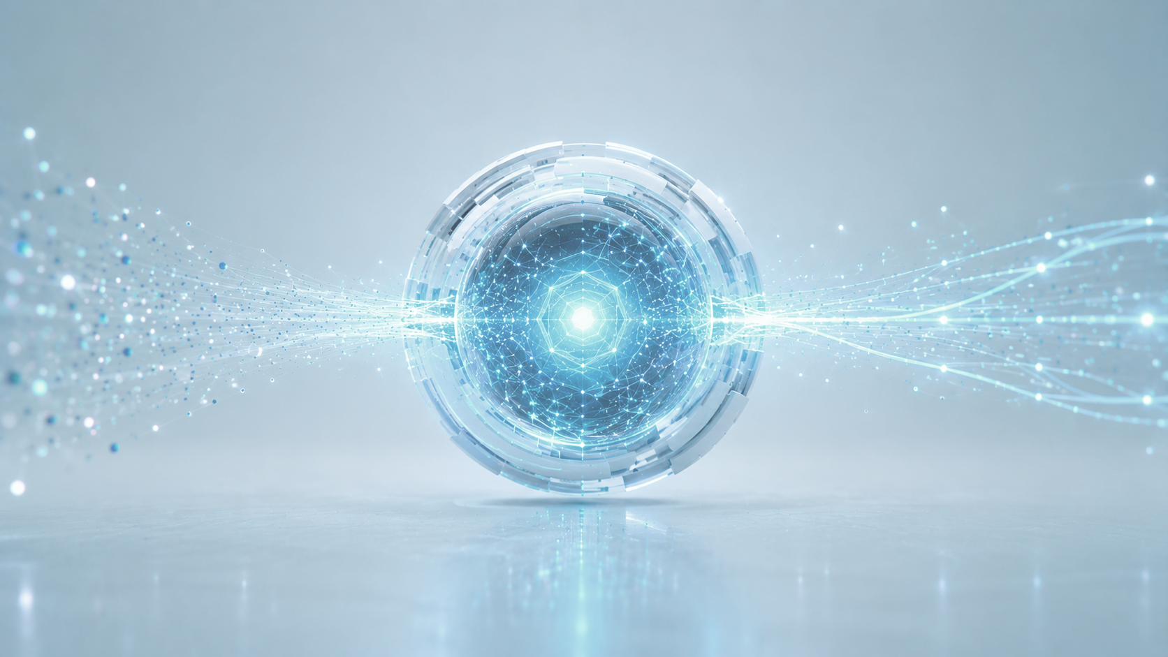 Glowing orb representing an autonomous agent core