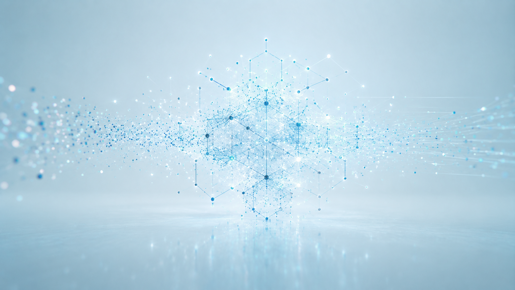Hexagonal network forming from data points